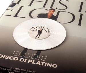 disco di platino per elodie